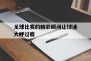 GOGO体育在线注册-足球比赛的精彩瞬间让球迷大呼过瘾
