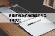 GOGO体育官方网址-篮球赛场上的精彩瞬间引发球迷关注