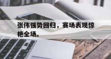 GOGO体育娱乐网页版-张伟强势回归，赛场表现惊艳全场。